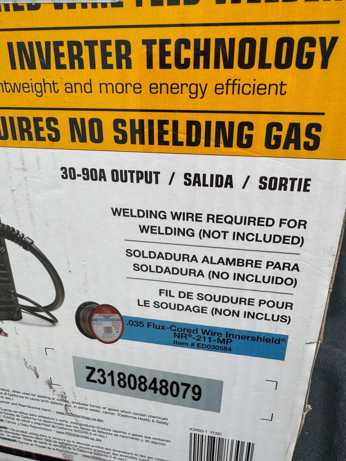 Century 90 Amp FC90 Flux Core Wire Feed Welder & Gun