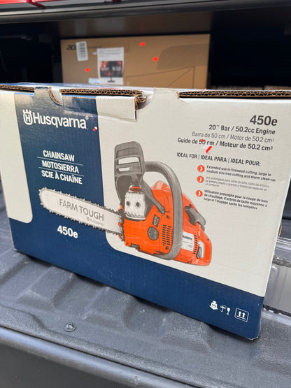 Husqvarna 450e Rancher 20” 50.2cc 2-Stroke Gas Chainsaw