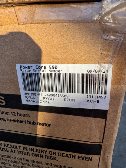 Razor Power Core E90 Kids Electric Scooter