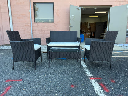 Chicago Furniture 4pc Outdoor Patio Wicker Furniture Set