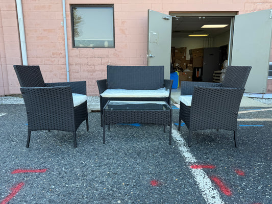 Chicago Furniture 4pc Outdoor Patio Wicker Furniture Set