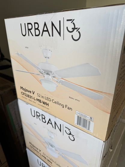 Urban 33 Mojave V 52” LED Ceiling Fan