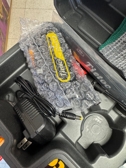 Tietoc 6” Mini Chainsaw w/2 Batteries & Accessories