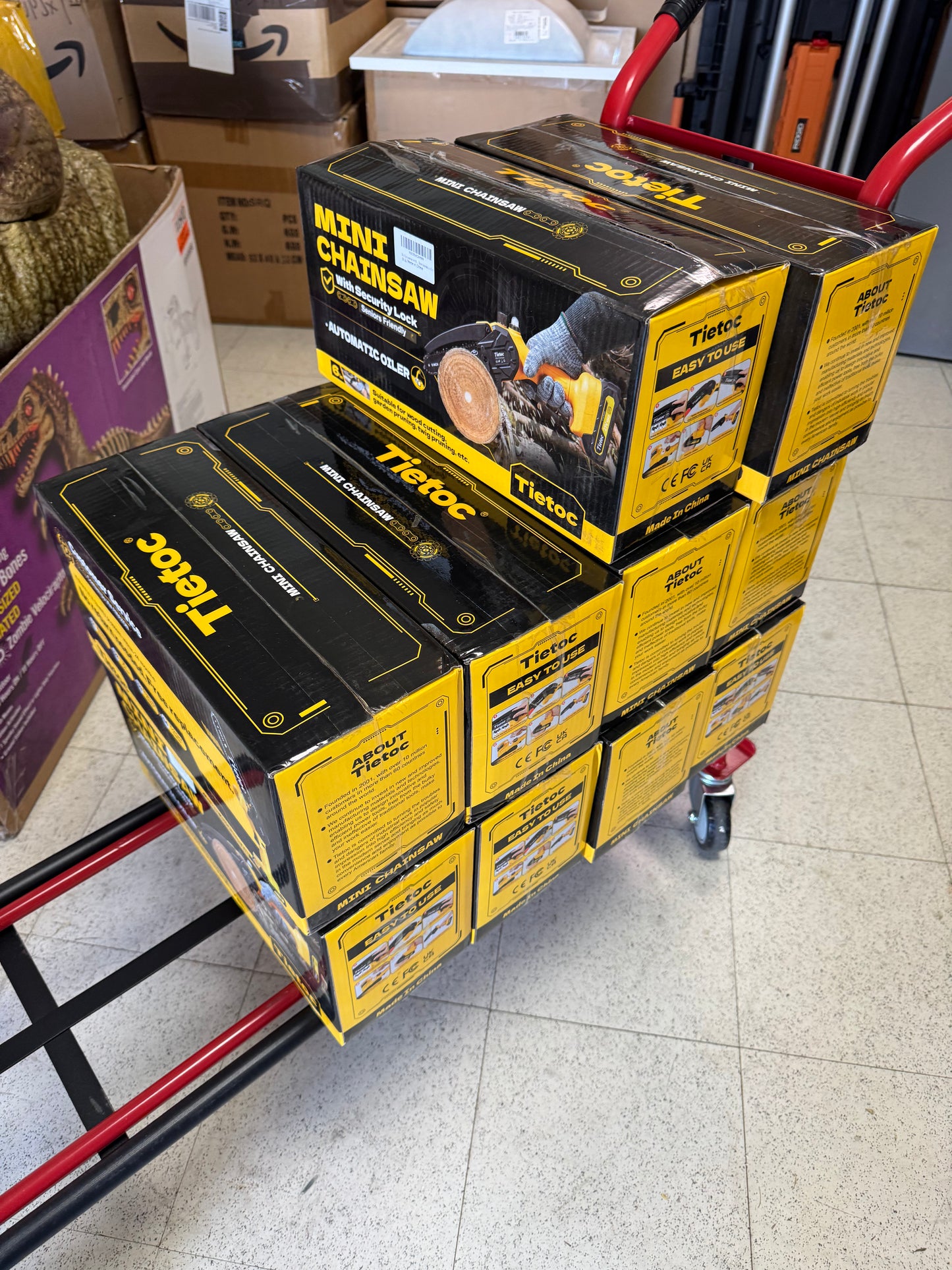 Tietoc 6” Mini Chainsaw w/2 Batteries & Accessories