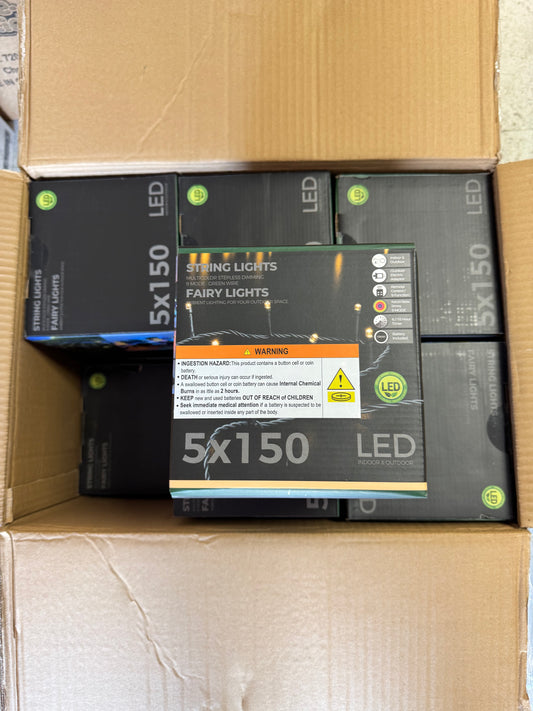 5x150ft Multicolor LED Remote Controlled Fairy String Lights