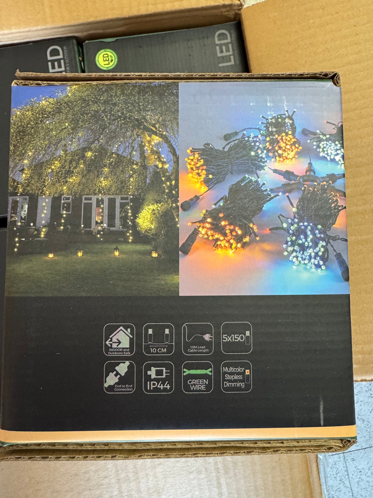 5x150ft Multicolor LED Remote Controlled Fairy String Lights