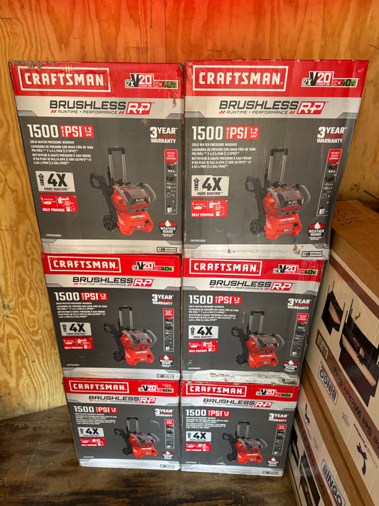 Craftsman 20v Brushless 1500 PSI 1.2 GPM Pressure Washer Kit