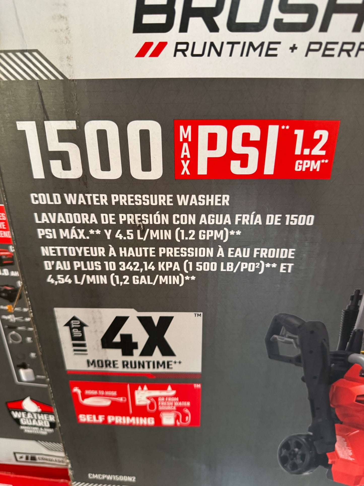 Craftsman 20v Brushless 1500 PSI 1.2 GPM Pressure Washer Kit