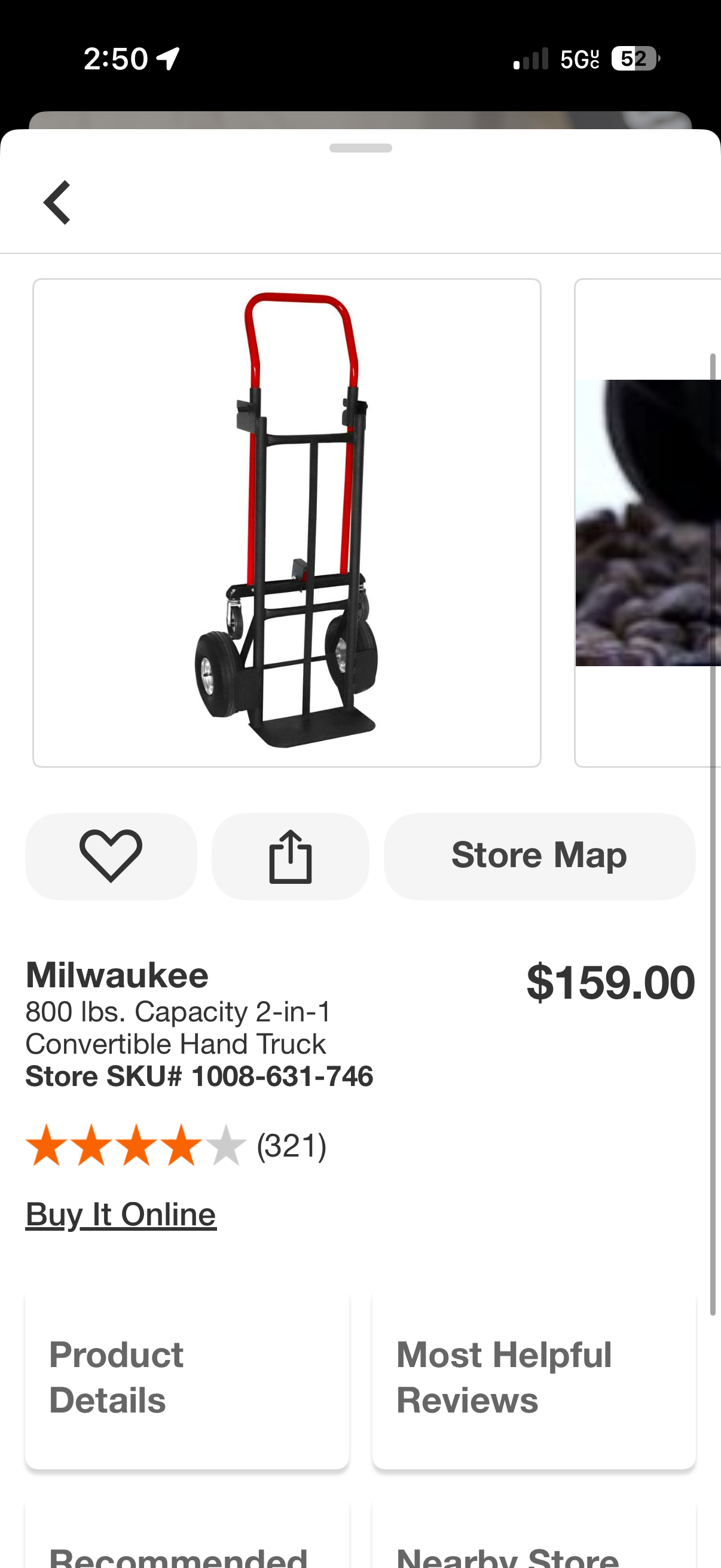 Milwaukee 800lbs 2-in-1 Convertible Hand Truck