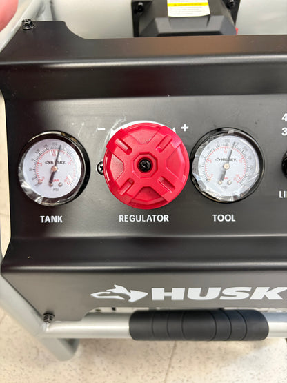 Husky 4.5G 175 PSI Quiet Twin Stacked Air Compressor