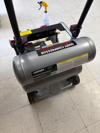 Husky 4.5G 175 PSI Quiet Twin Stacked Air Compressor