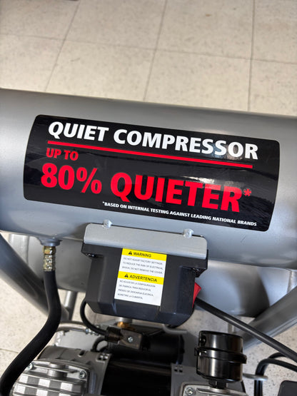 Husky 4.5G 175 PSI Quiet Twin Stacked Air Compressor