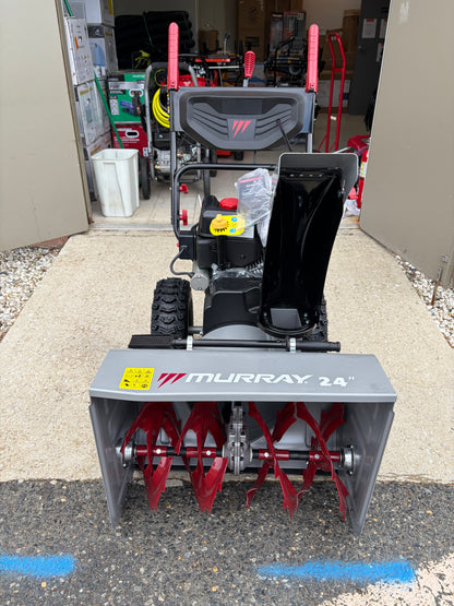 Murray 24” 208cc 2-Stage Self-Propelled Gas Snow Blower