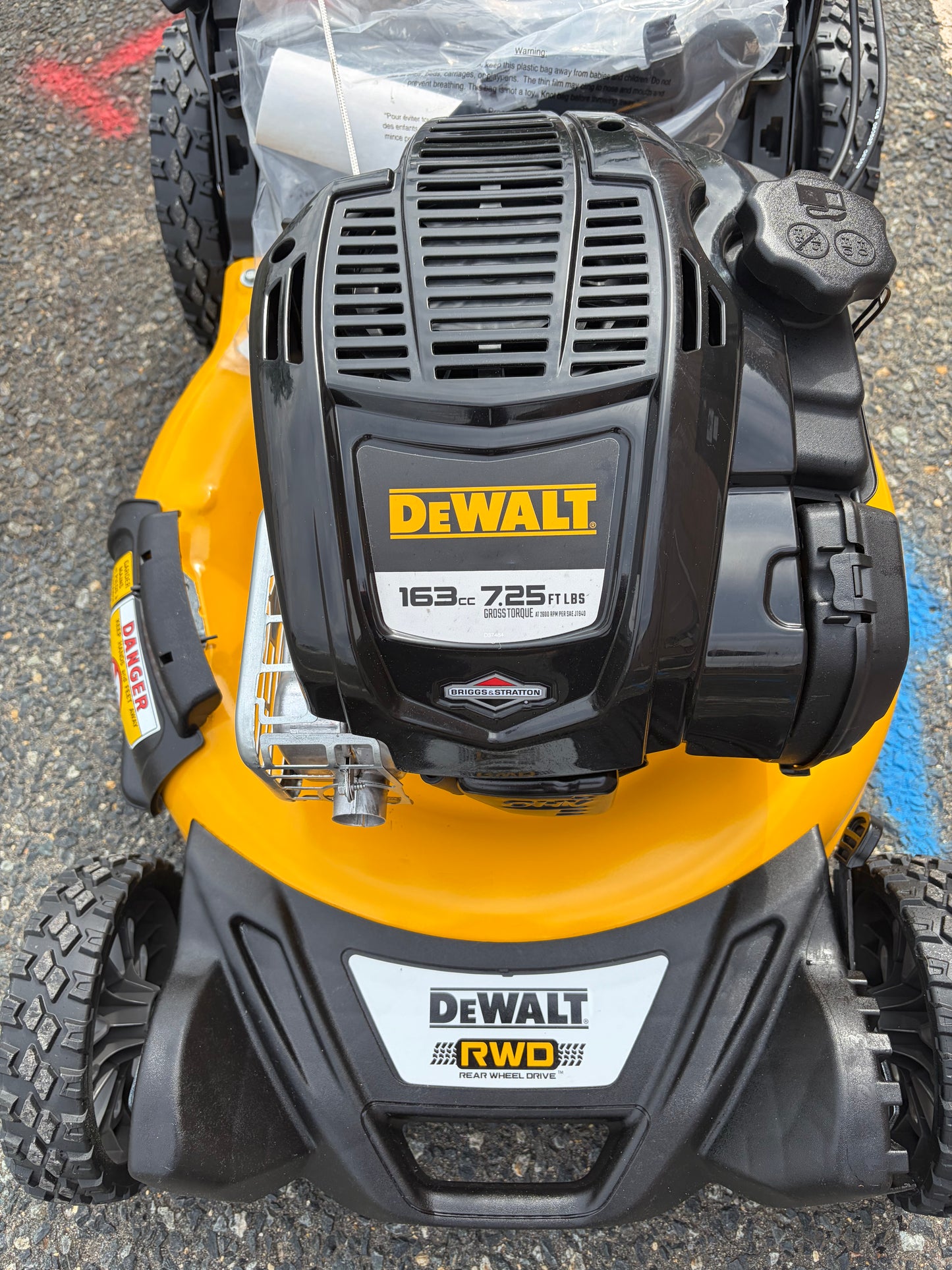 Dewalt 21” 163cc RWD Self-Propelled Gas Lawn Mower
