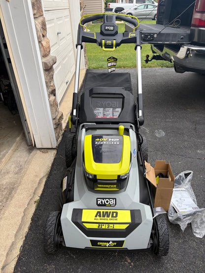 Ryobi 40v HP Brushless 21” AWD Self-Propelled Lawn Mower Kit