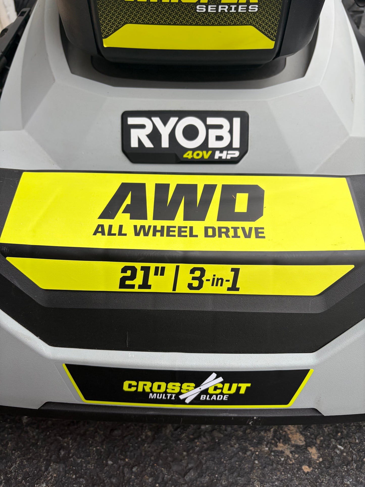 Ryobi 40v HP Brushless 21” AWD Self-Propelled Lawn Mower Kit