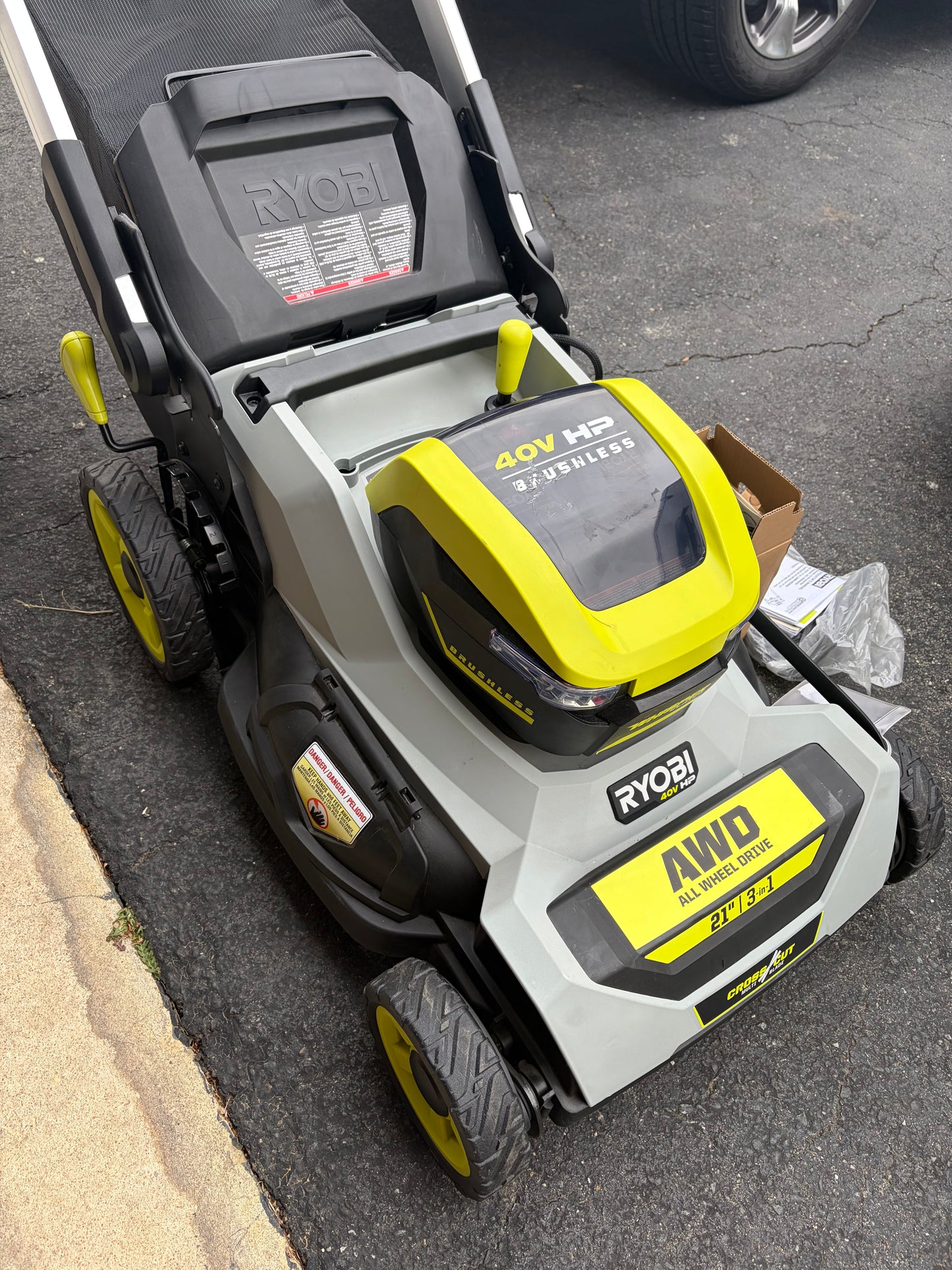 Ryobi 40v HP Brushless 21” AWD Self-Propelled Lawn Mower Kit