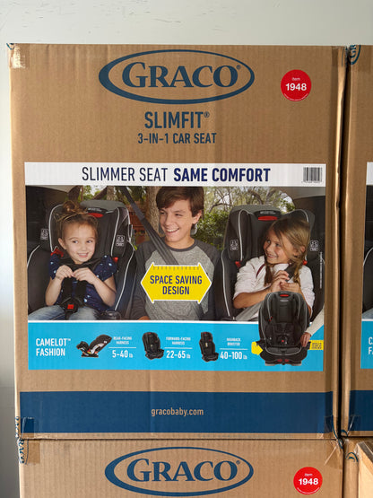 Graco SlimFit Camelot Fashion 3-in-1 Convertible Car Seat