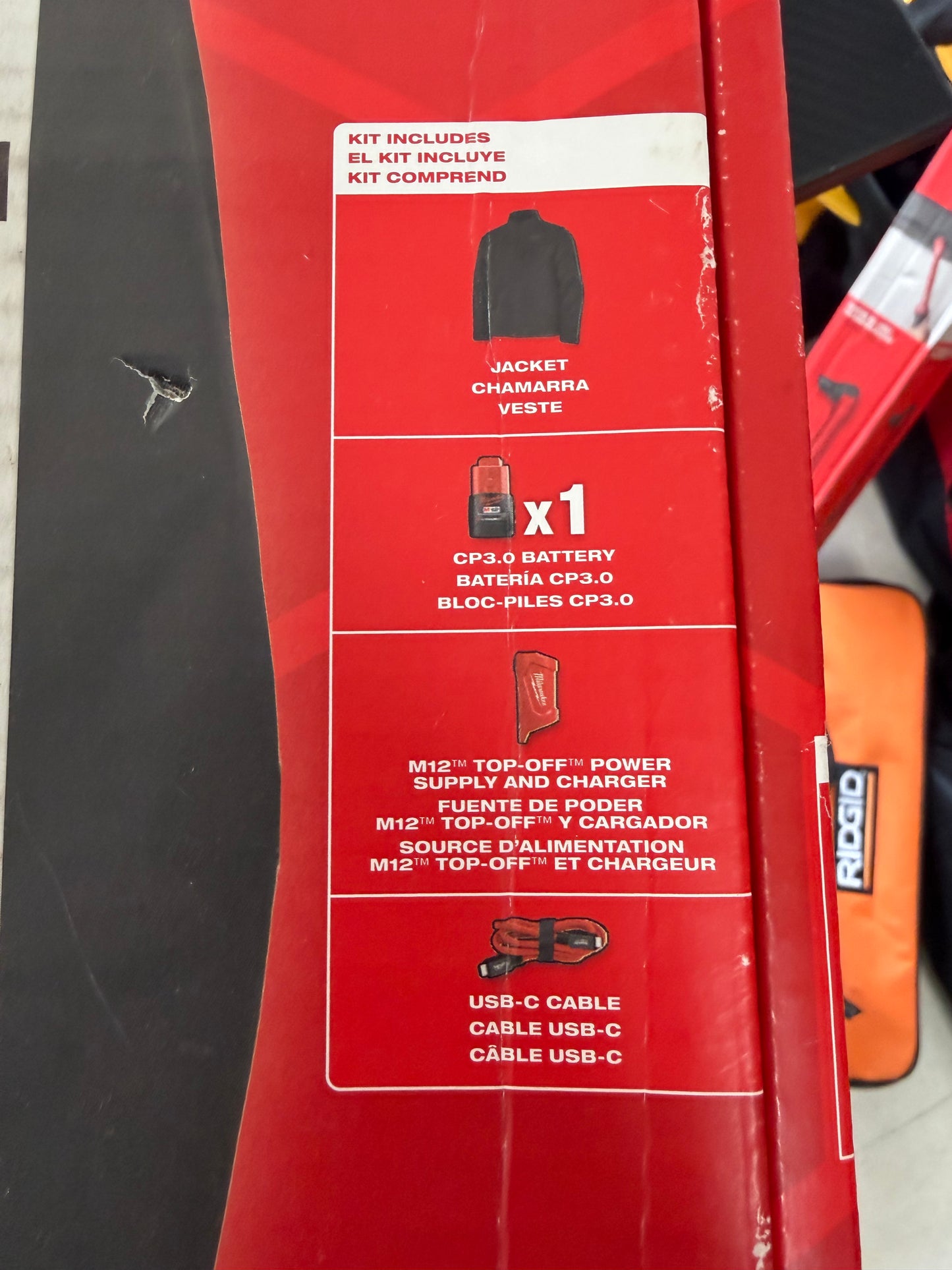 Milwaukee M12 Men’s Large Tough Shell Black Heated Jacket Kit