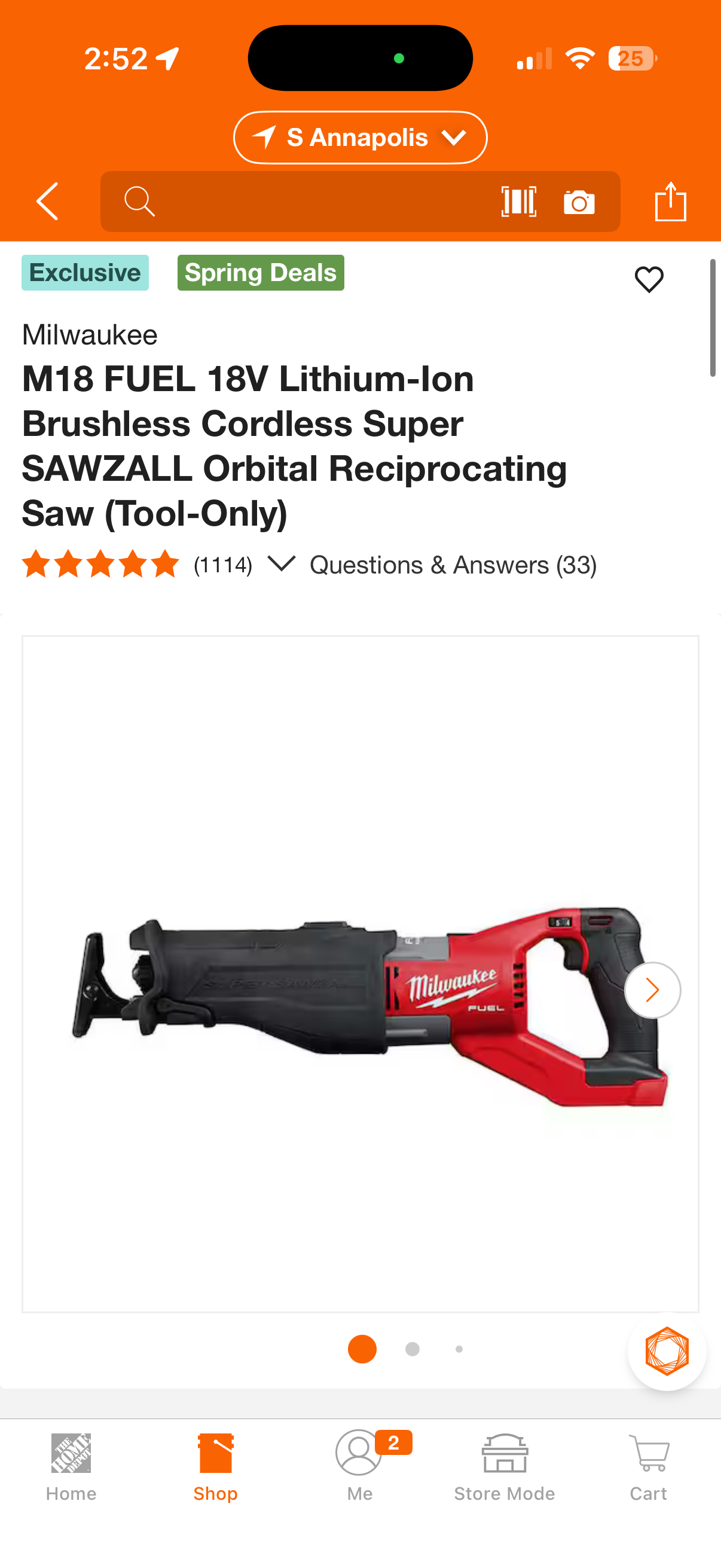 Milwaukee M18 Fuel Brushless Super SAWZALL (Tool Only)