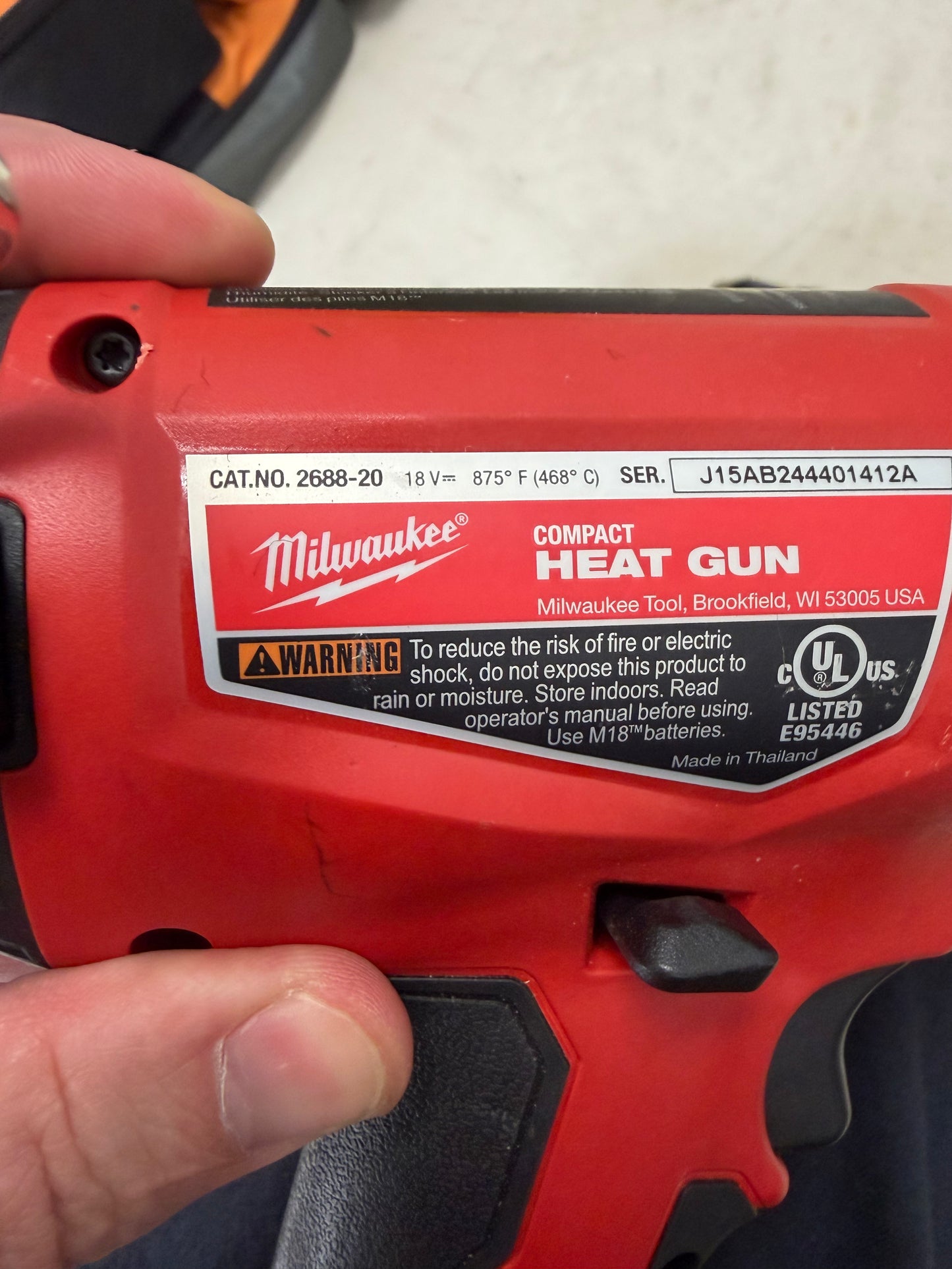 Milwaukee M18 Compact Heat Gun (Tool Only)