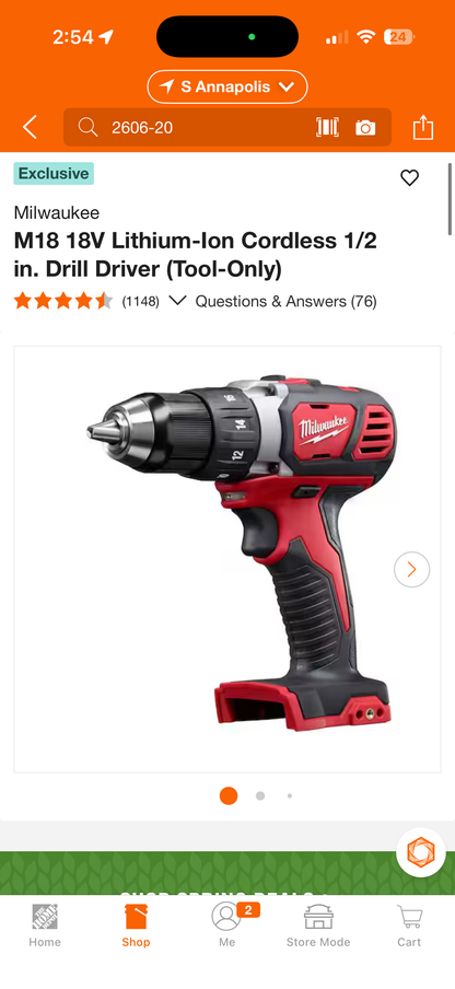 Milwaukee M18 1/2” Drill Driver (Tool Only)