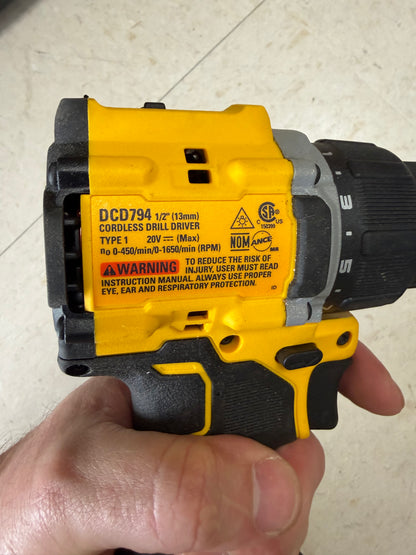 Dewalt ATOMIC 20v Max Brushless 1/2” Drill Driver (Tool Only)