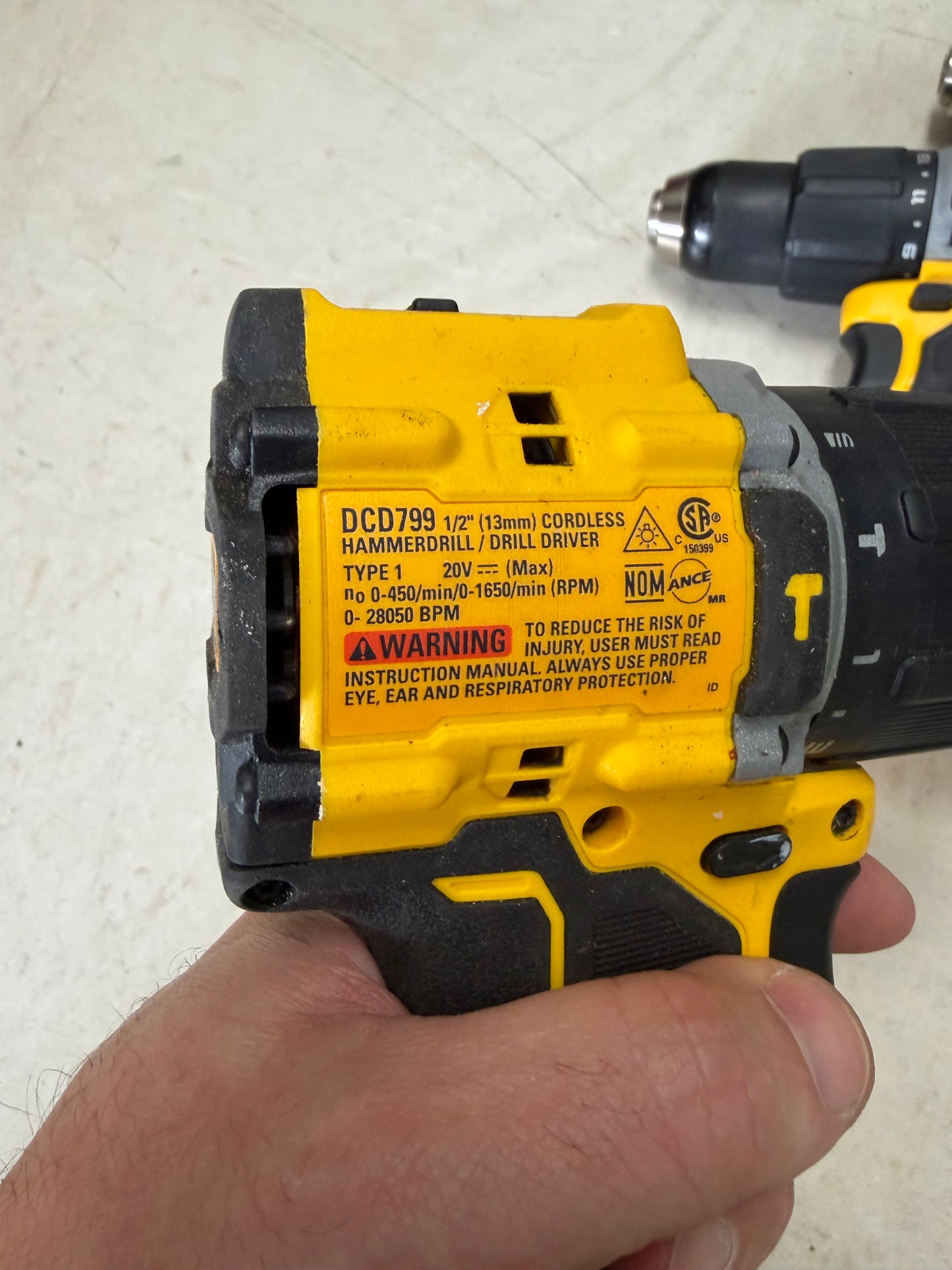Dewalt ATOMIC 20v Max Brushless 1/2” Hammer Drill (Tool Only)