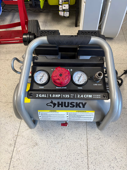 Husky 2G 135 PSI Quiet Jobsite Air Compressor