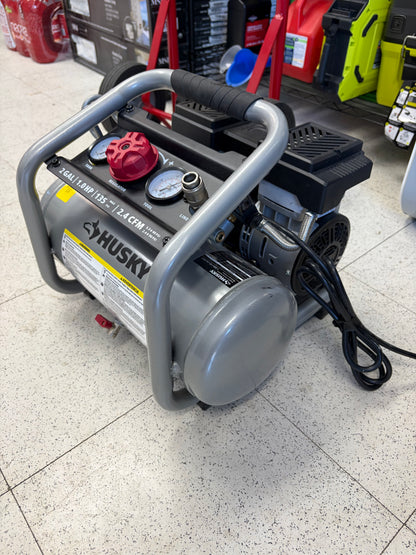 Husky 2G 135 PSI Quiet Jobsite Air Compressor