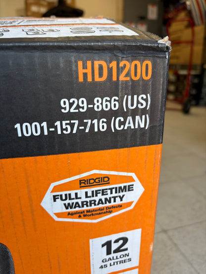 Ridgid 12G 5.0 Peak HP NXT Wet/Dry Shop Vac
