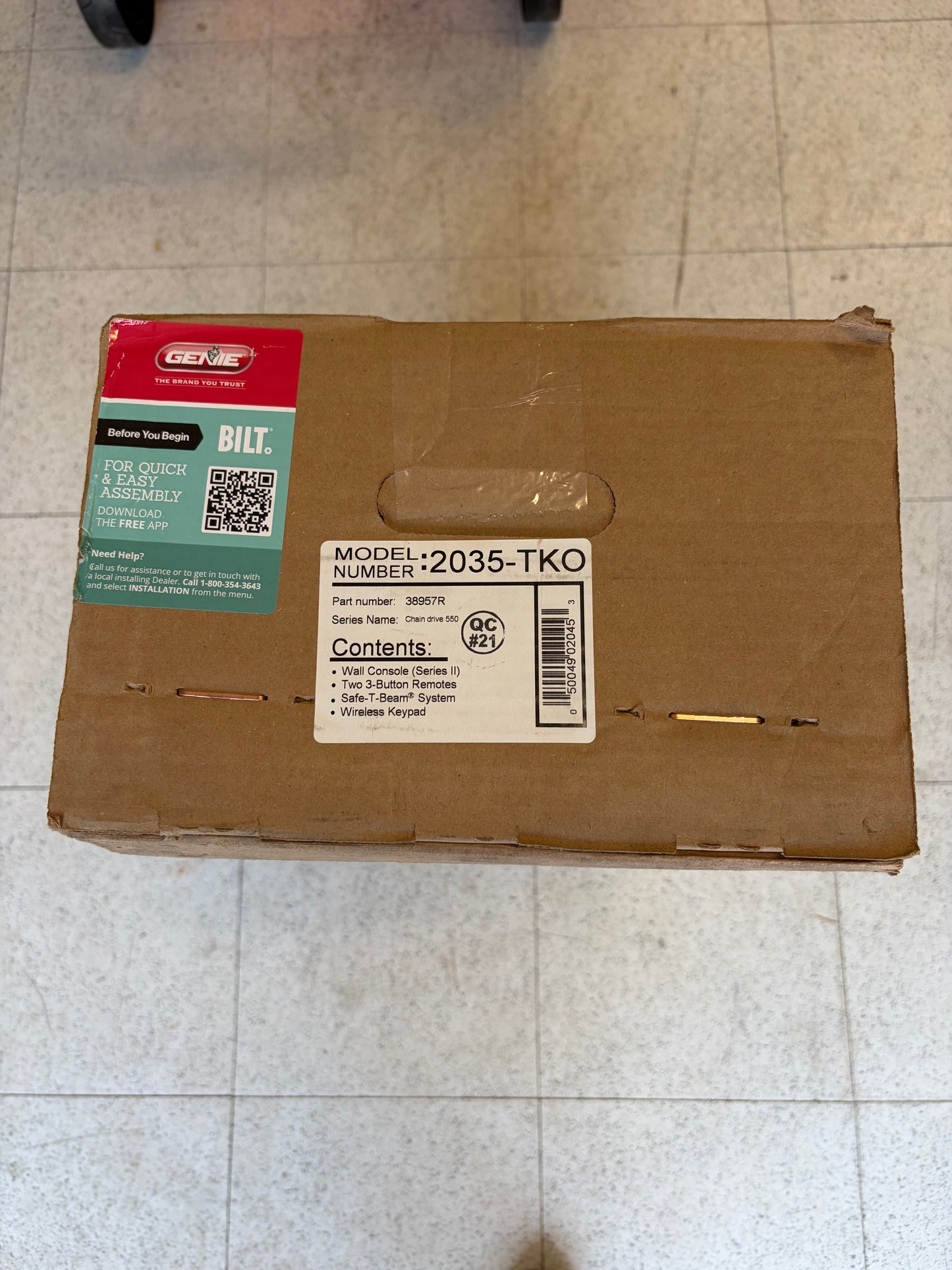 Genie Chain Drive 550 1/2 HP Garage Door Opener
