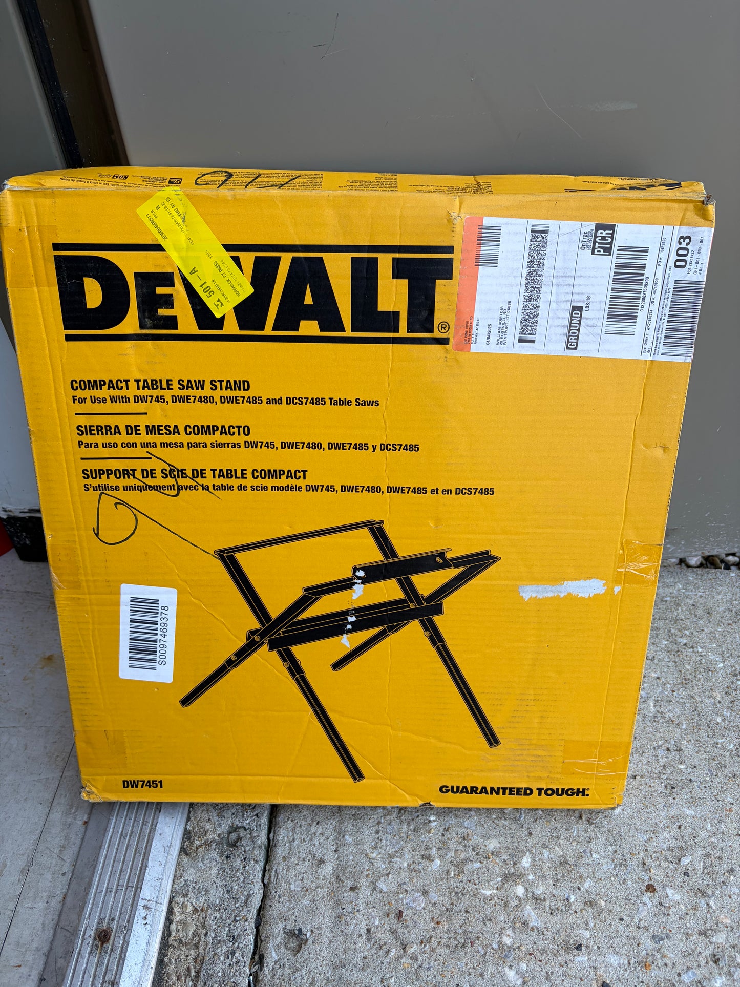 Dewalt 10” Compact Miter Saw Stand