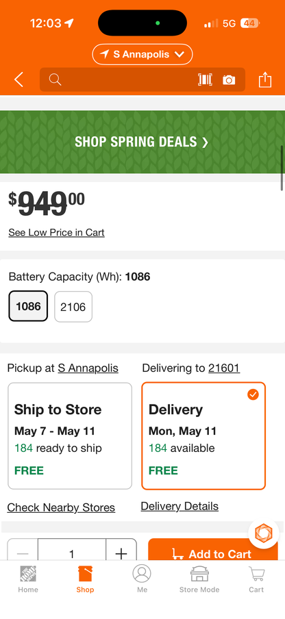 Generac GB1000 1600W Portable Battery Power Station