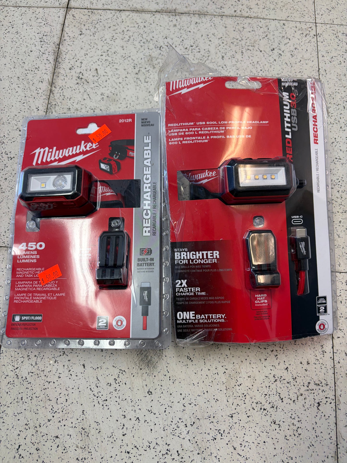 Milwaukee Rechargeable Headlamps
