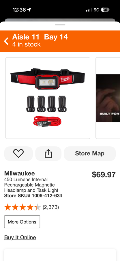 Milwaukee Rechargeable Headlamps