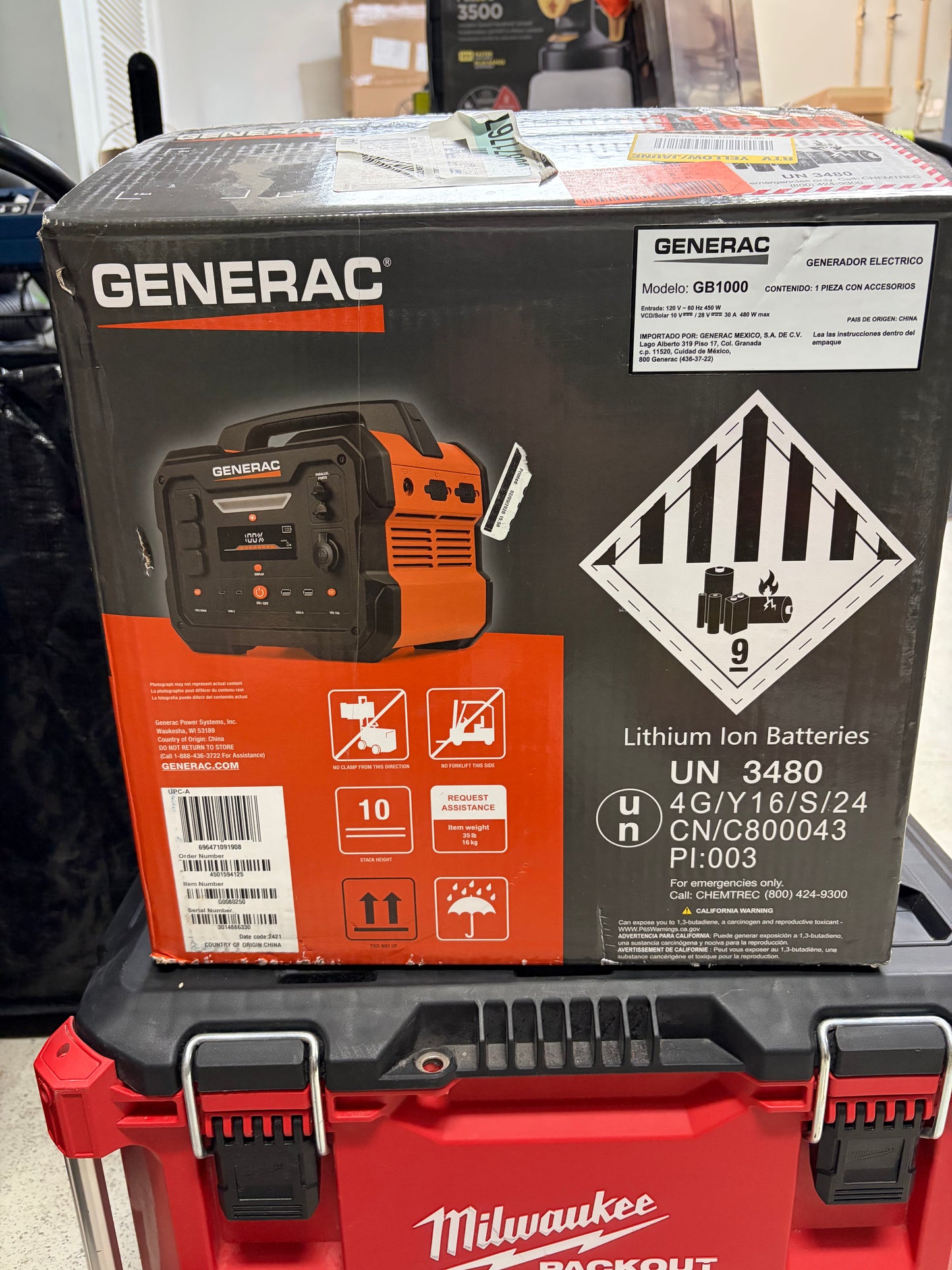 Generac GB1000 1600W Portable Battery Power Station
