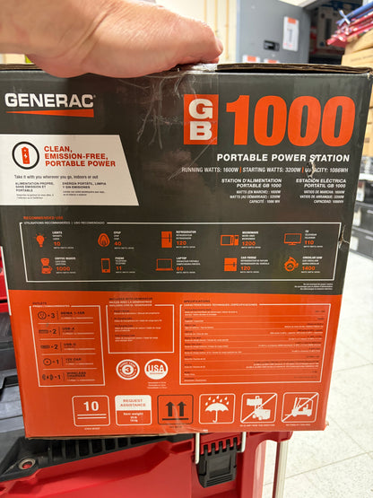 Generac GB1000 1600W Portable Battery Power Station
