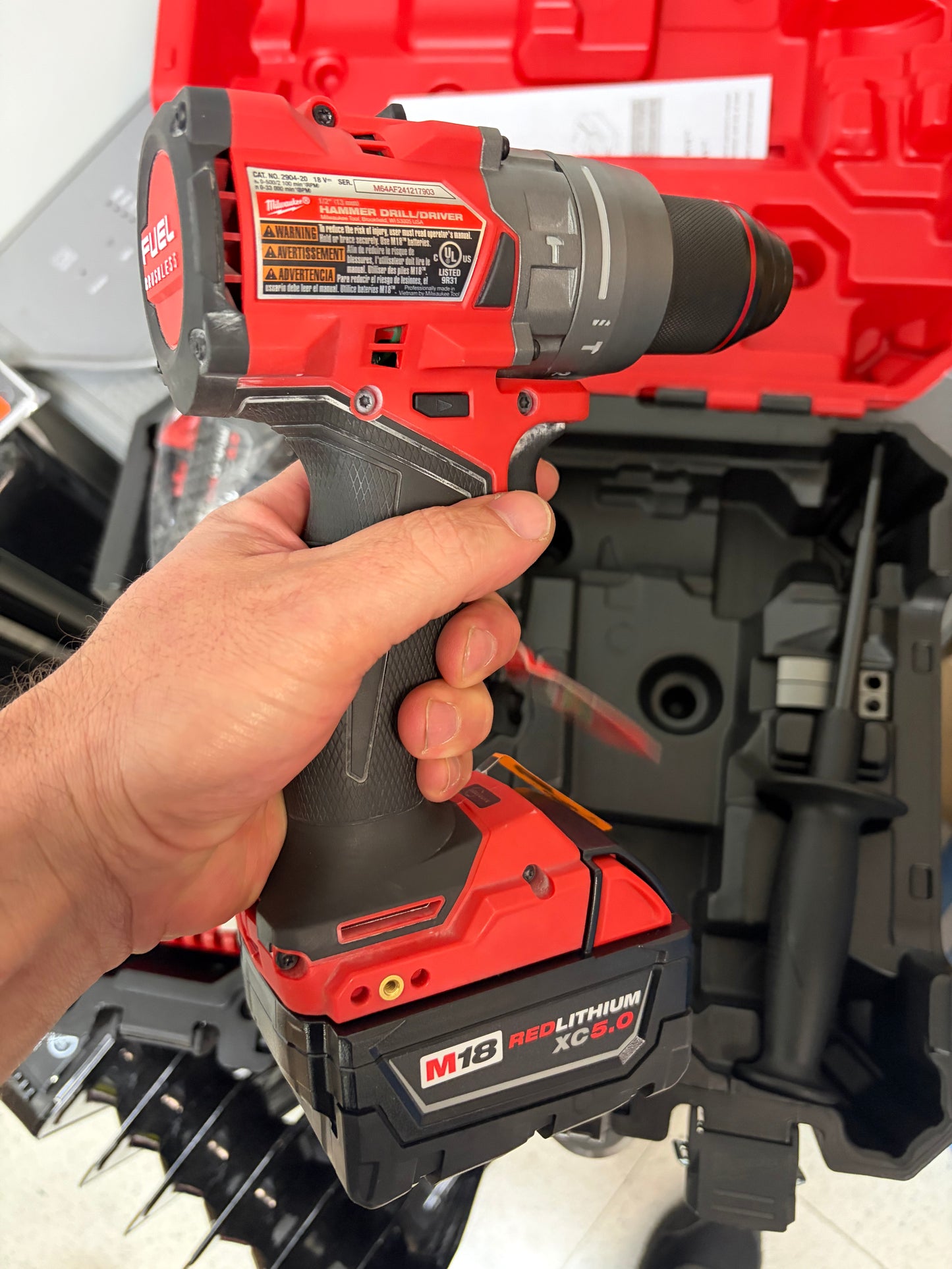 Milwaukee M18 Fuel Brushless 1/2” Hammer Drill Kit
