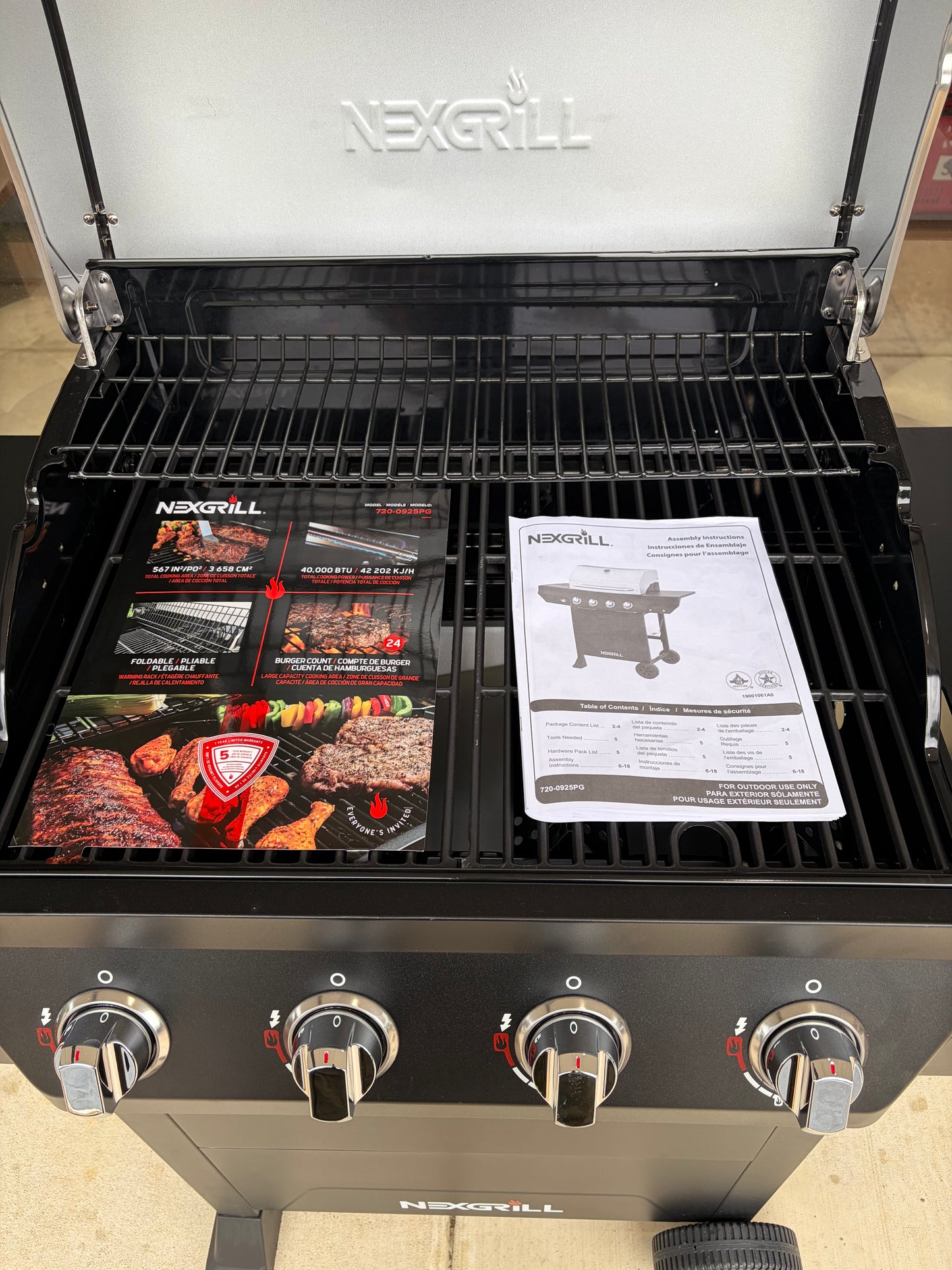 Nexgrill 4-Burner Stainless Steel Propane Gas Grill