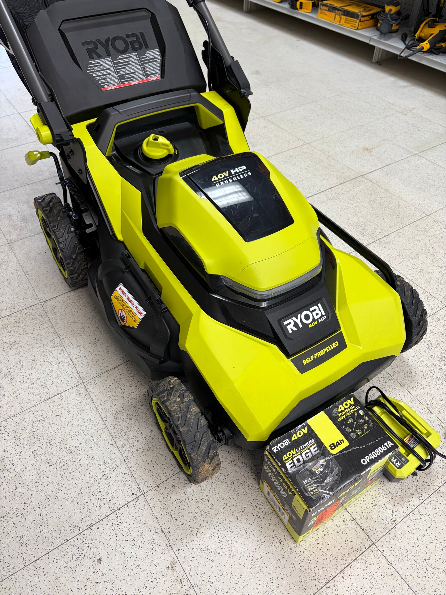 Ryobi 40v HP Brushless 21” RWD Self Propelled Lawn Mower Kit