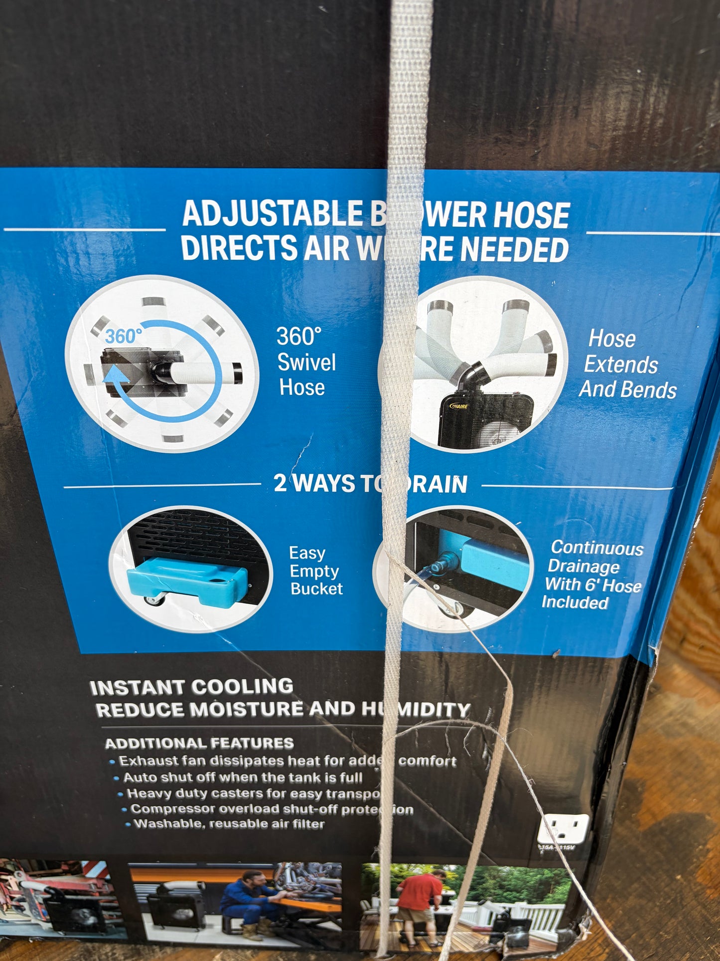VisionAir 7,000 BTU Portable Indoor/Outdoor Spot Cooler Air Conditioner