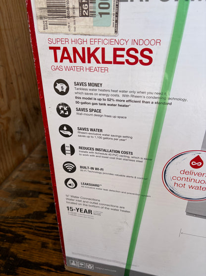 Rheem 9.5 GPM Smart Tankless Water Heater