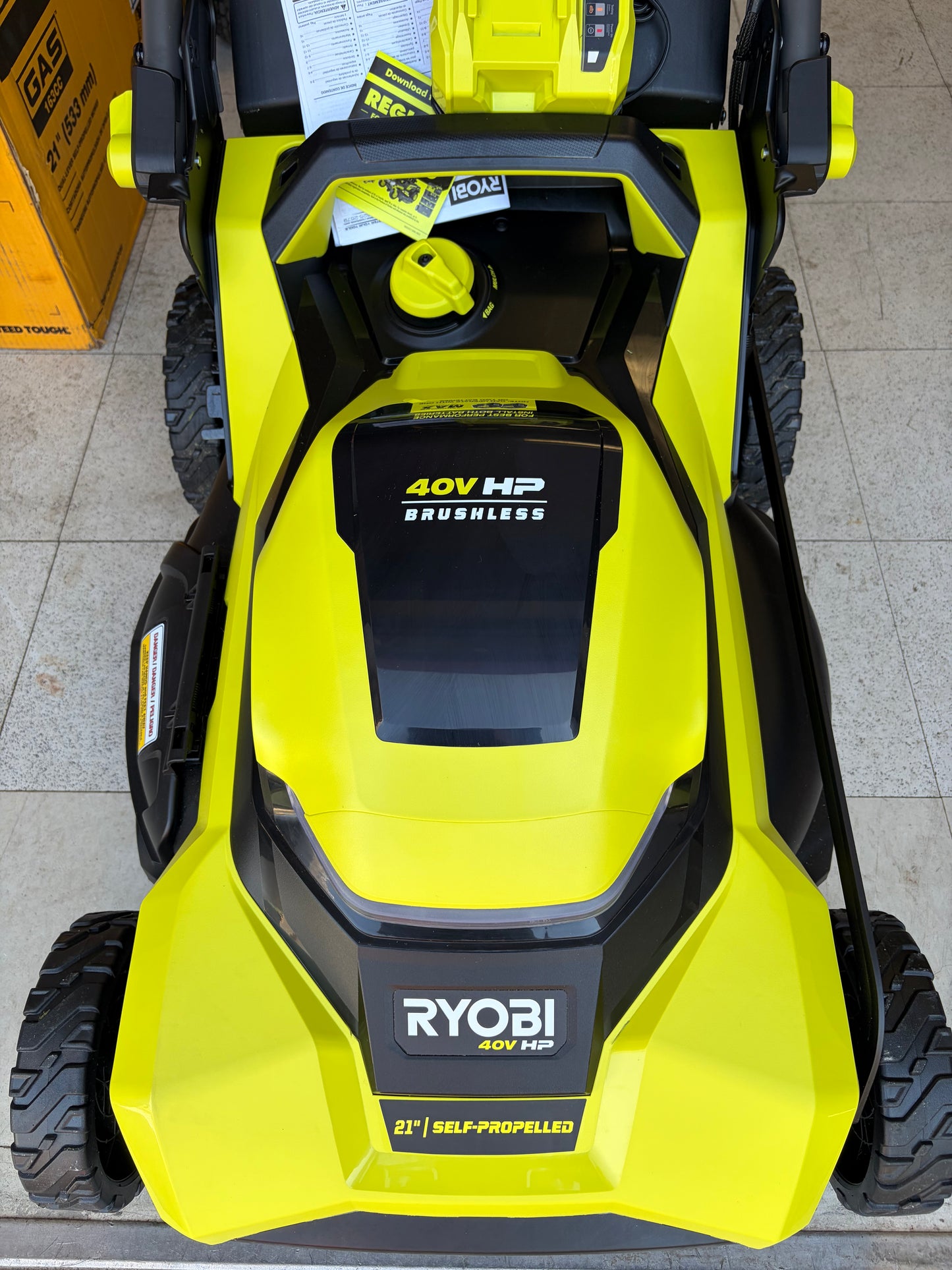 Ryobi 40v HP Brushless 21” RWD Self Propelled Lawn Mower Kit