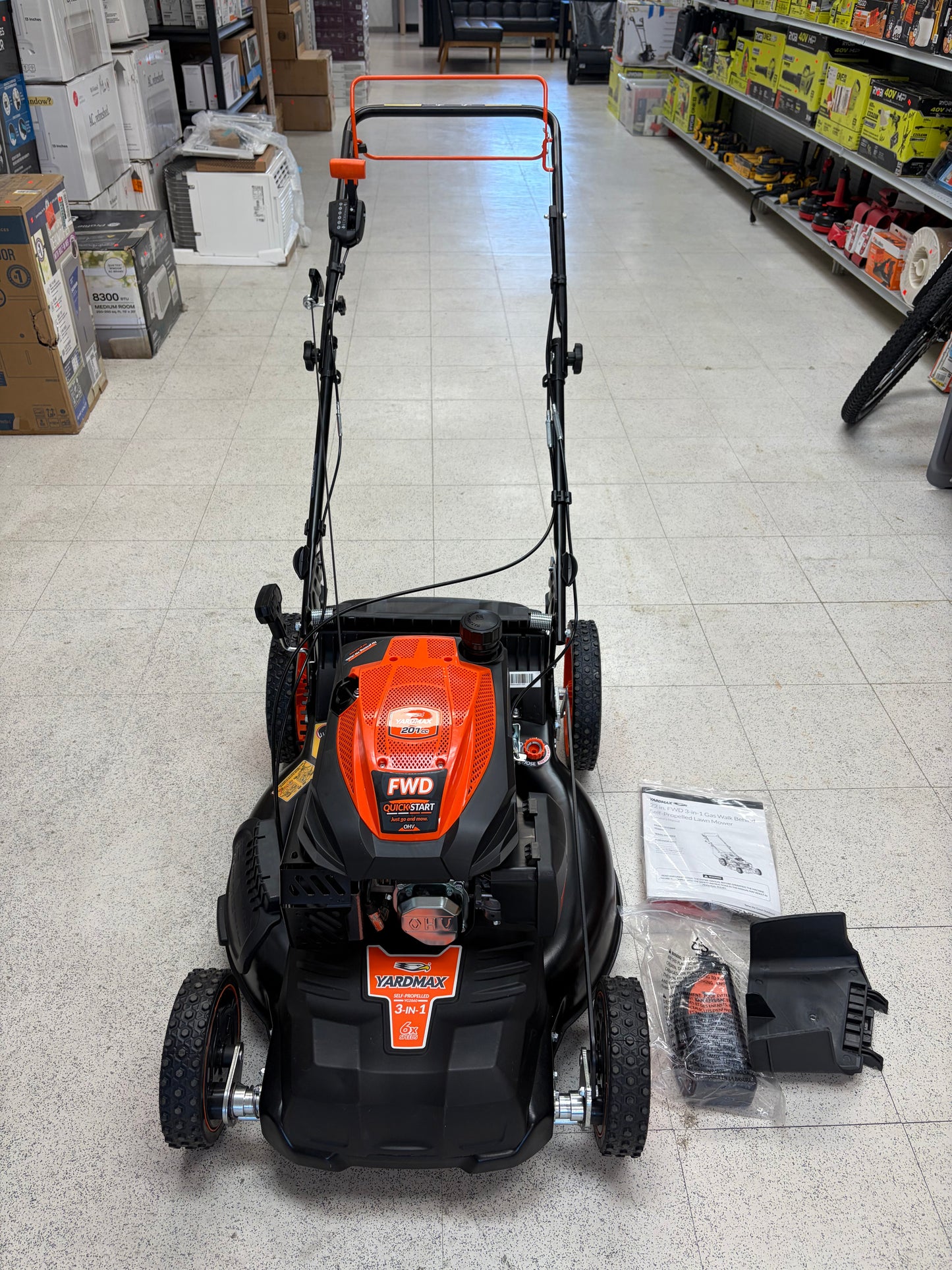 YardMax 22” 201cc FWD Select Pace Self Propelled Gas Lawn Mower