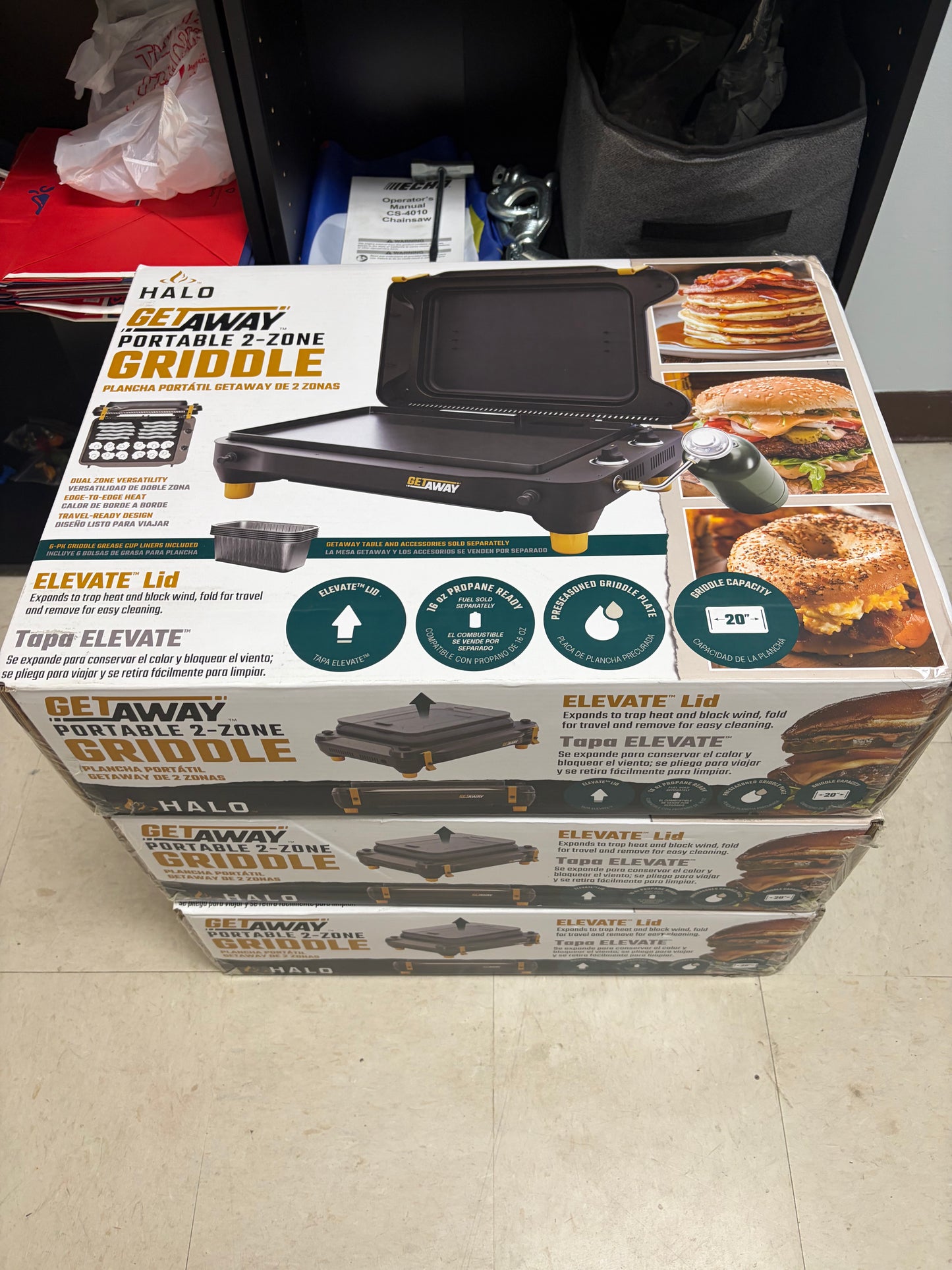 Halo Getaway 20” 2-Zone Portable Gas Griddle