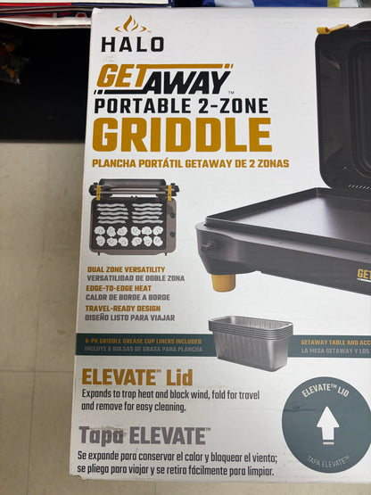 Halo Getaway 20” 2-Zone Portable Gas Griddle