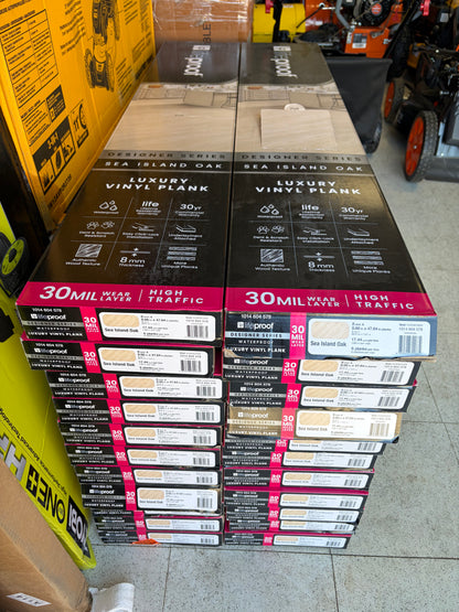 Lifeproof Designer Series Sea Island Oak Click-Lock Luxury Vinyl Flooring