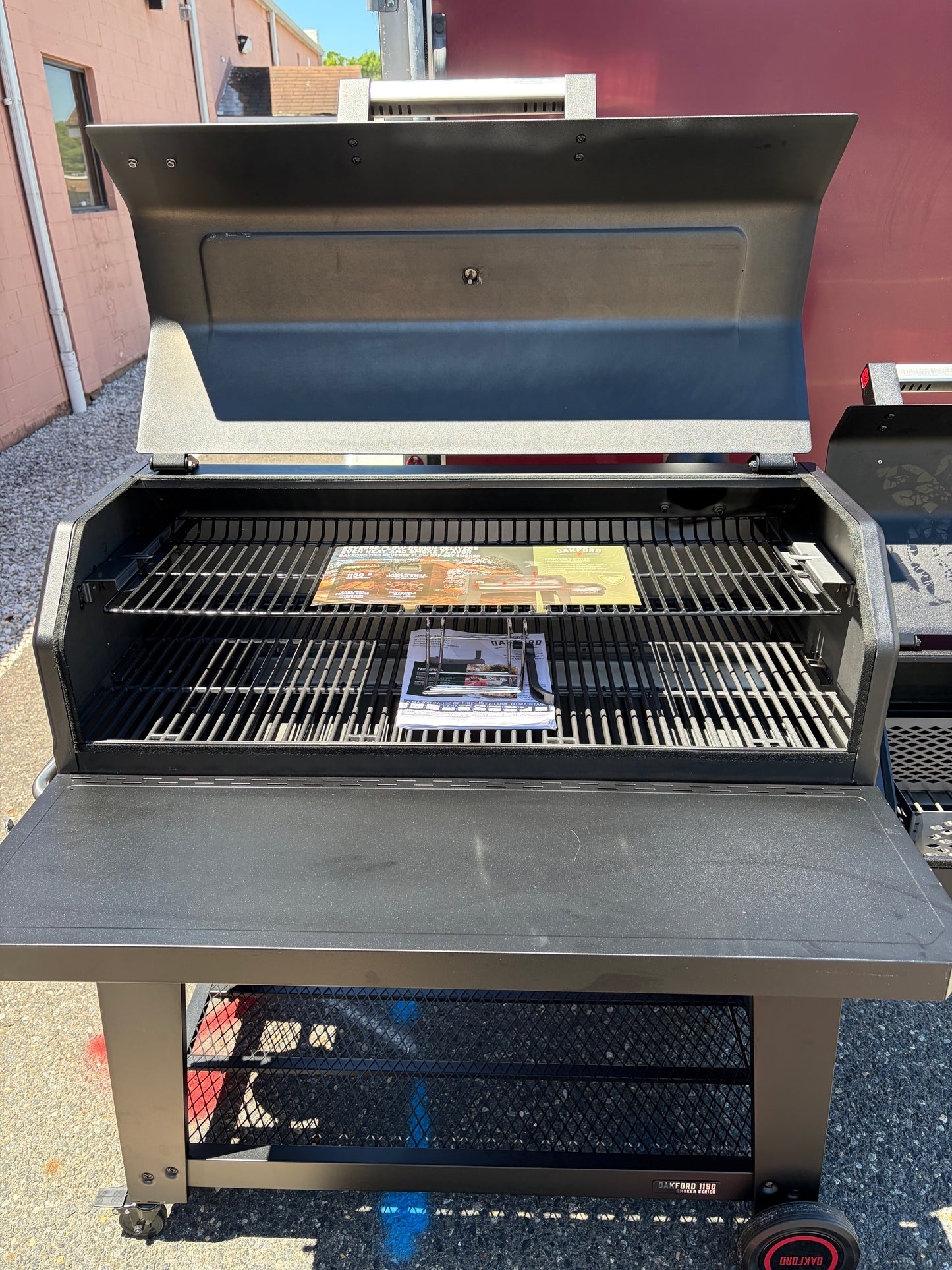 Nexgrill Oakford 1150 Reverse Flow Offset Smoker Charcoal Grill