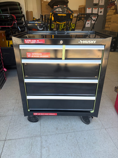 Husky 26.5x18” 4-Drawer Rolling Tool Cabinet